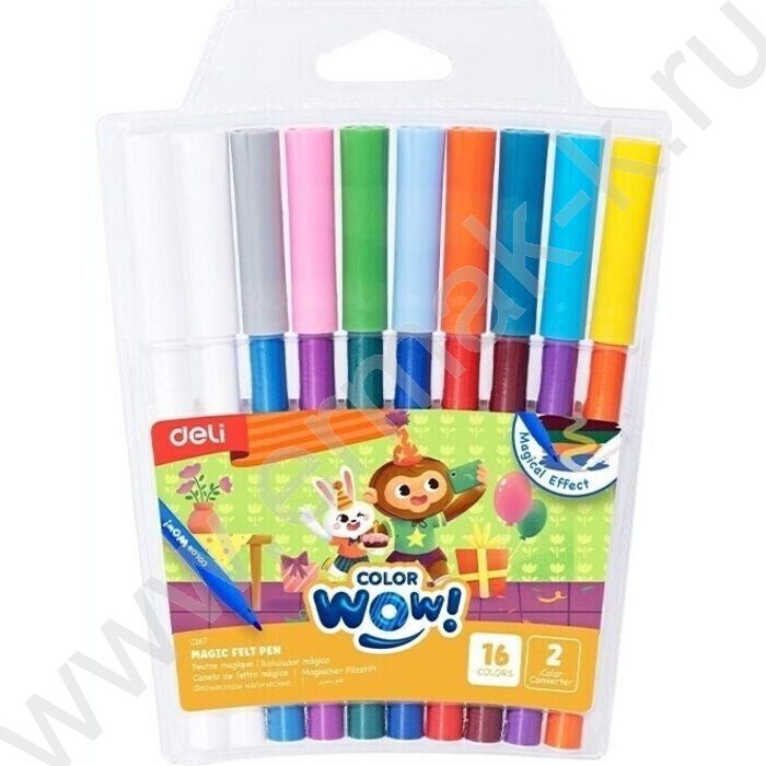 Фломастеры 8цв Colorwow, два блендера для смены цвета /ПВХ с европодвесом | Фото 1