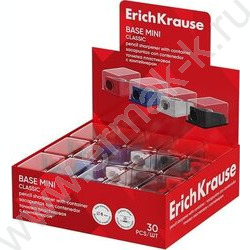 Точилка 1отв. пластик Base Mini, Classic /с контейнером /ассорти | Фото 2