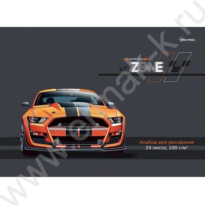 Альбом д/зарисовок 24л "Крутая тачка" | Фото 1