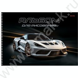 Альбом д/рисования-спираль 40л "Скорость и транспорт-1" ассорти NEW | Фото 3