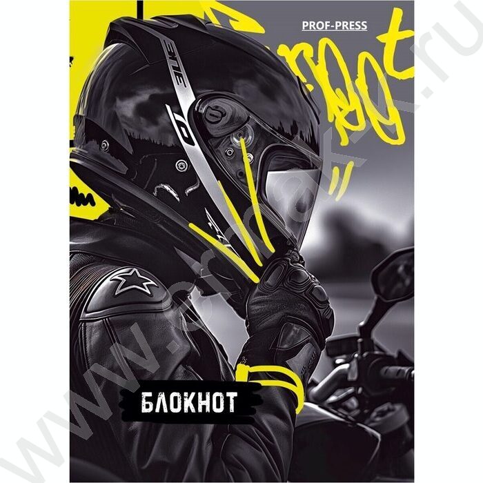 Блокнот  48л А7 склейка "Мотоспорт и граффити-1" | Фото 3