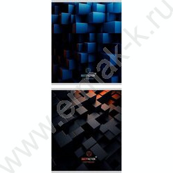 Тетрадь  48л клетка/спираль "Абстрактность фигур" /софт-тач/ ассорти | Фото 1