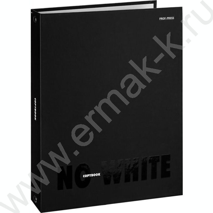 Тетрадь  80л клетка/кольца "NO WHITE" | Фото 1