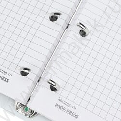 Тетрадь 120л клетка/кольца/интегр. обл./перфорация "Зеленые листья" /мат. лам.,холст/ | Фото 4