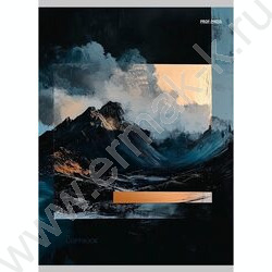 Тетрадь  80л А4 клетка "Тёмные горы" | Фото 1