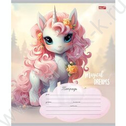Тетрадь  12л клетка "Красивые единорожки" 5видов | Фото 5