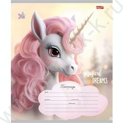 Тетрадь  12л клетка "Красивые единорожки" 5видов | Фото 6