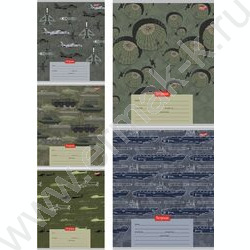 Тетрадь  12л клетка "Милитари паттерн" 5видов | Фото 1