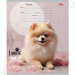 Тетрадь  12л клетка "Прелестные щеночки" 5видов | Фото 3