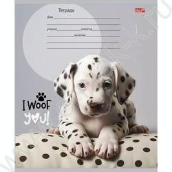 Тетрадь  12л клетка "Прелестные щеночки" 5видов | Фото 5