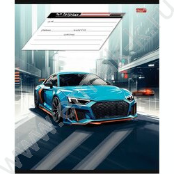 Тетрадь  12л клетка "Разные автомобили-5" 5видов | Фото 3