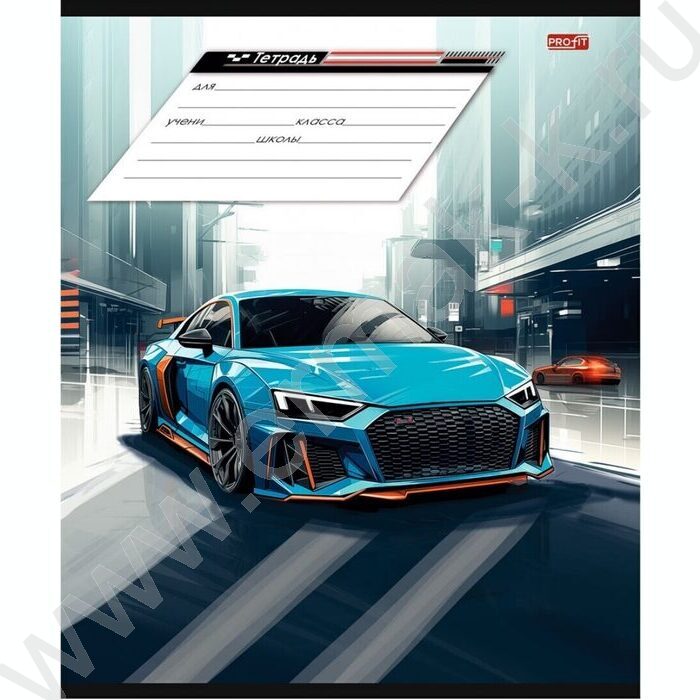 Тетрадь  12л клетка "Разные автомобили-5" 5видов | Фото 3