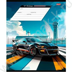 Тетрадь  12л клетка "Разные автомобили-5" 5видов | Фото 5