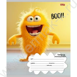 Тетрадь  12л клетка "Цветные монстрики-1" 5видов | Фото 3