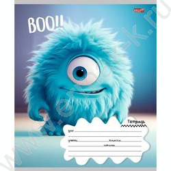 Тетрадь  12л клетка "Цветные монстрики-1" 5видов | Фото 5