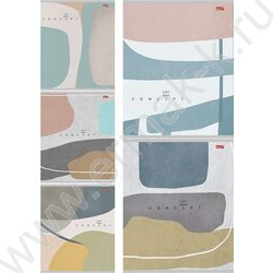 Тетрадь  48л клетка "Концептуальные абстракции" ассорти | Фото 1