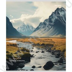 Тетрадь  80л клетка "Природа и горы" ассорти | Фото 3