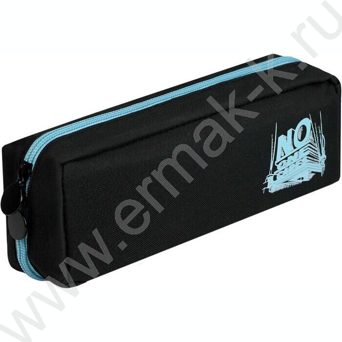 Пенал школьный полиэстер молния "Никому нет дела" шелкография | Фото 1