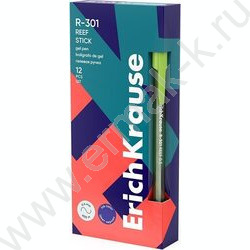 Ручка гелевая синяя 0,5мм  R-301 Gel Stick Reef /тонированный корпус - ассорти NEW | Фото 2