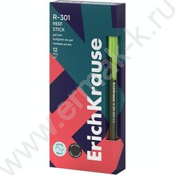 Ручка гелевая черная 0,5мм  R-301 Gel Stick Reef /тонированный корпус - ассорти NEW | Фото 2