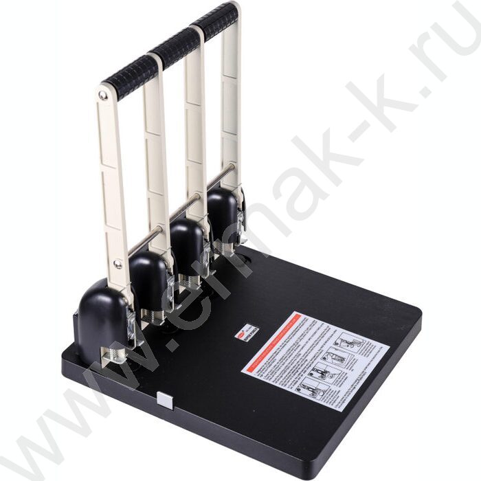 Дырокол 150л металл/пластик /линейка /4отверствия | Фото 1