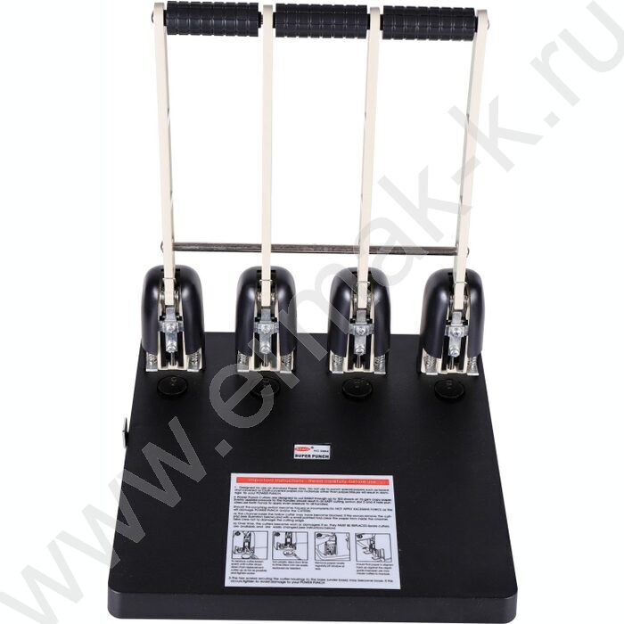 Дырокол 150л металл/пластик /линейка /4отверствия | Фото 2