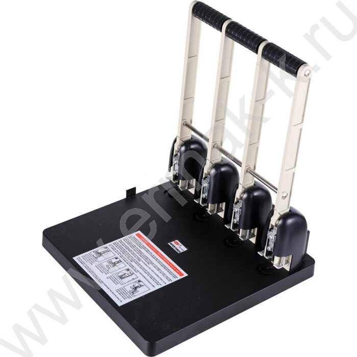 Дырокол 150л металл/пластик /линейка /4отверствия | Фото 3