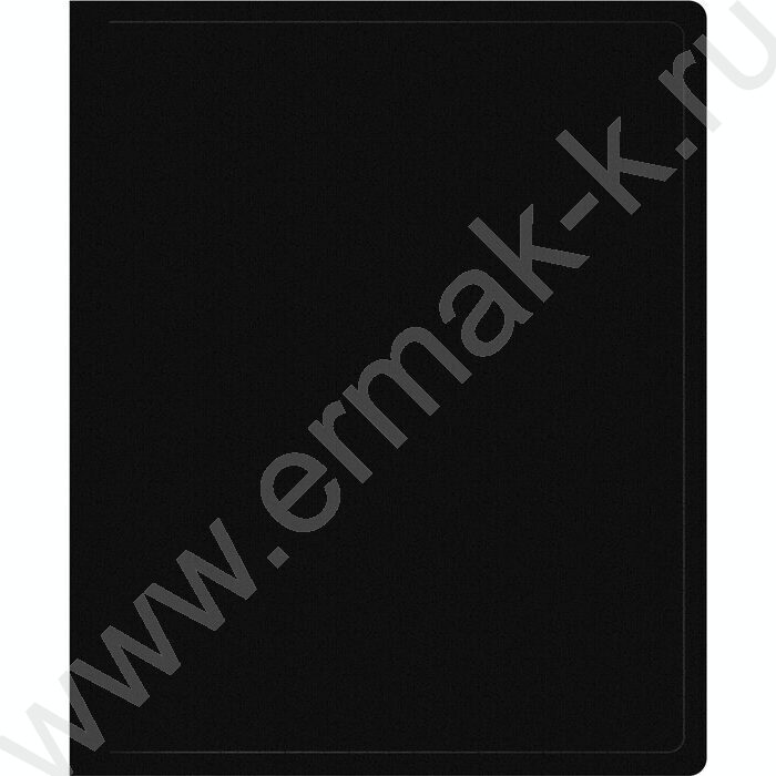 Папка 2 кольца 18мм  черная /пластик 0,5мм | Фото 1