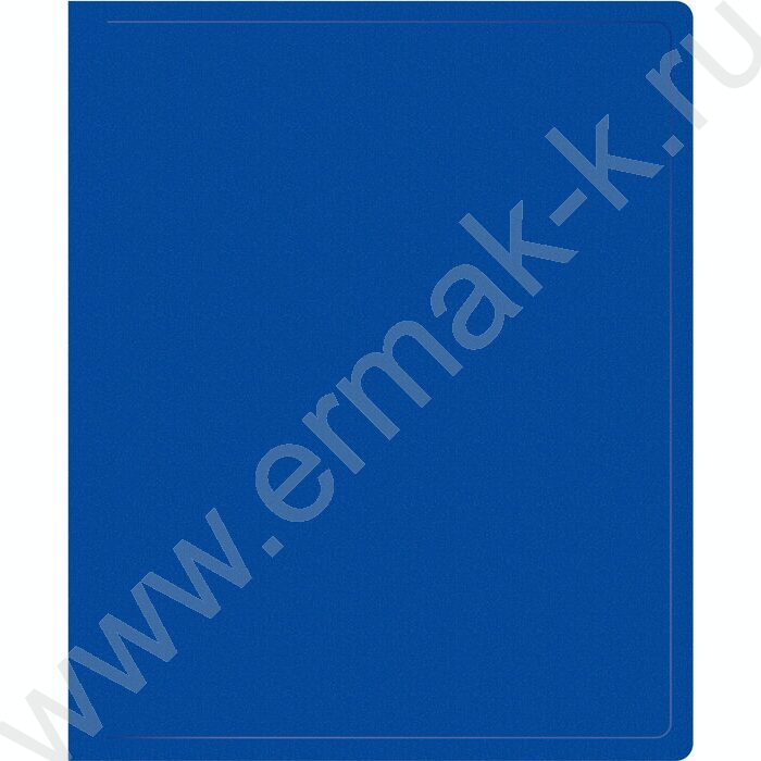 Папка 2 кольца 18мм  синяя /пластик 0,5мм | Фото 1