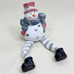 Подсвечник 5*5*17см. Снеговик или Дед Мороз /ассорти, 9-176 NEW | Фото 1