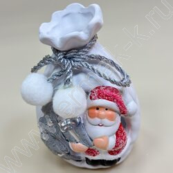 Подсвечник 8*7,5*13см. Мешок Деда Мороза /ассорти, 9-179 NEW | Фото 2