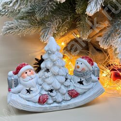 Подсвечник 16*5,5*12см. Праздничные качели /ассорти, 9-183 NEW | Фото 3