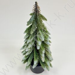 Елка припорошенная золотом H=34см., 9-188 NEW | Фото 1