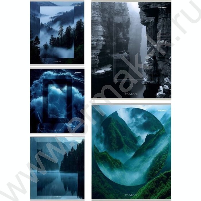 Тетрадь  48л клетка "Великолепие природы-2" /перевертыши ассорти | Фото 1