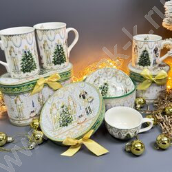 Набор посуды: Кружка и блюдце керам 120мл "Новогодняя сказка" NEW | Фото 9