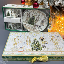 Набор посуды: 2 Кружки и 2 блюдца керам 160мл "Новогодняя сказка" NEW | Фото 4