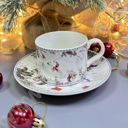 Набор посуды: Кружка и блюдце керам 160мл "Белый медведь" NEW | Фото 9