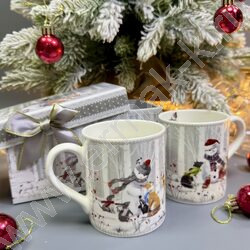 Набор посуды: 2 Кружки керам 220мл "Снеговик" NEW | Фото 7