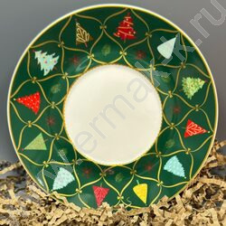 Набор посуды: Кружка и блюдце керам 230мл "Елочки" NEW | Фото 2