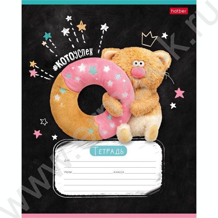 Тетрадь  18л клетка "Кофейные коты" 5видов | Фото 2