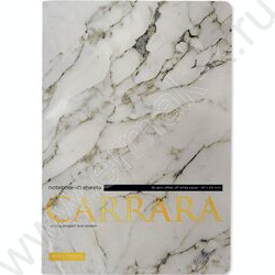 Тетрадь  40л клетка "Carrara" 70 г/м2 бежевая бумага NEW | Фото 1