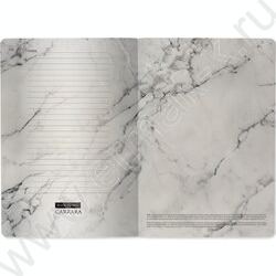 Тетрадь  40л клетка "Carrara" 70 г/м2 бежевая бумага NEW | Фото 4