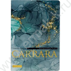 Тетрадь  40л клетка "Carrara.Bright" 70 г/м2 бежевая бумага NEW | Фото 1