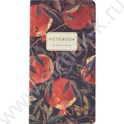Блокнот  30л А6 "Flora.Гранат" 70 г/м2 бежевая бумага NEW | Фото 1