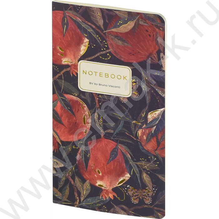 Блокнот  30л А6 "Flora.Гранат" 70 г/м2 бежевая бумага | Фото 2