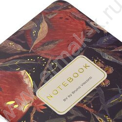 Блокнот  30л А6 "Flora.Гранат" 70 г/м2 бежевая бумага NEW | Фото 6