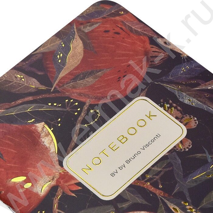 Блокнот  30л А6 "Flora.Гранат" 70 г/м2 бежевая бумага | Фото 6