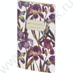 Блокнот  30л А6 "Flora.Ирисы" 70 г/м2 бежевая бумага NEW | Фото 2