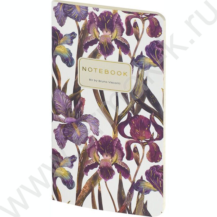 Блокнот  30л А6 "Flora.Ирисы" 70 г/м2 бежевая бумага | Фото 2