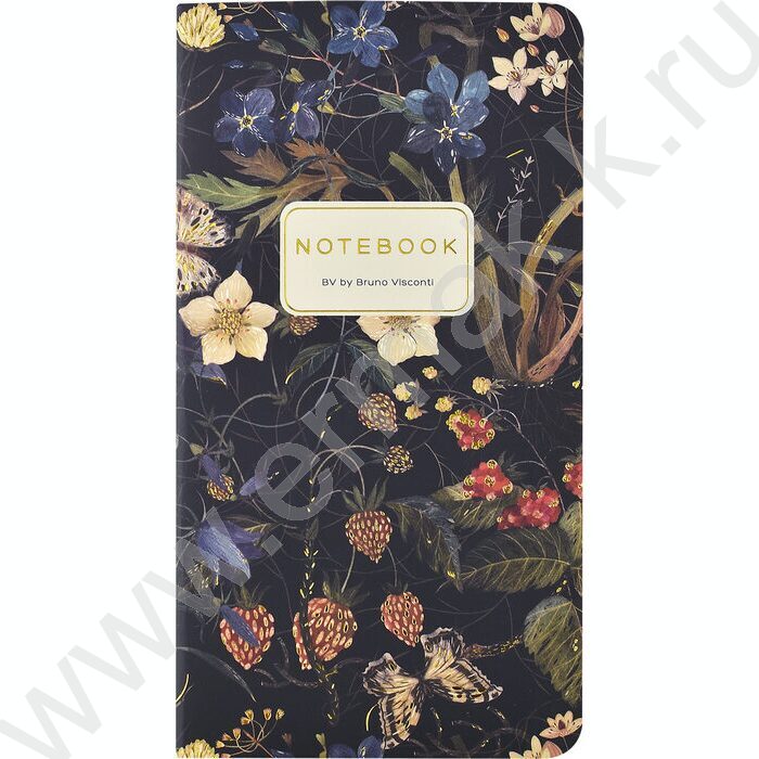 Блокнот  30л А6 "Flora.Лесные ягоды" 70 г/м2 бежевая бумага | Фото 1